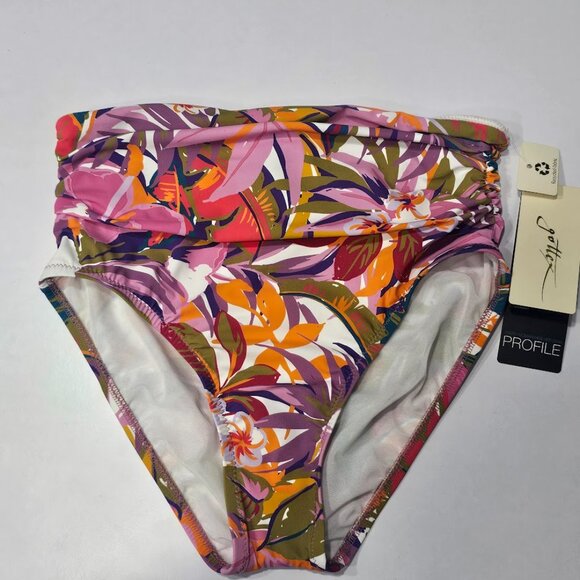 Gottex Tropikaia High Waist Swim Bottom with Side Shirring - Picture 5 of 9